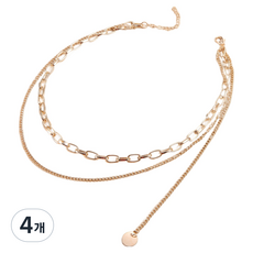 C-Jacques 項鍊 金色 51~80cm CXL312, 4個