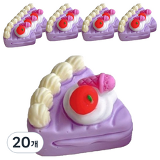 Lucy Market 蛋糕DIY材料 蘋果 + 紫色 25 x 15 mm, 20個