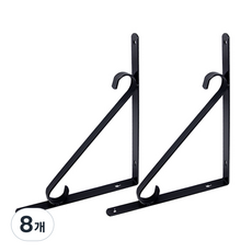 E.T.SHOP 싱글S 선반대, 블랙, 8개
