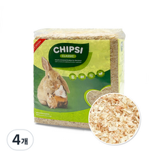 칩시 가문비나무 전나무 클래식 소동물베딩, 1kg, 4개