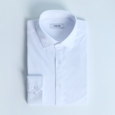 COSLON 男士經編超舒適修身長袖襯衫