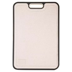 雙面抗菌砧板, 純鈦 銀色 + 小麥纖維 米色, 1個