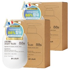 바이아우어 약산성 퍼퓸 아로마 바디워시 베이비파우더, 510ml, 2개