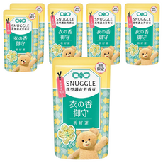 熊寶貝 花型護衣芳香豆, 梨花與鈴蘭香氣, 五效護衣, 持香清新柔順亮麗保護, 280ml, 6包