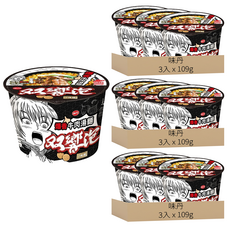 味丹 双響泡 爆香牛肉湯麵 109g, 9入