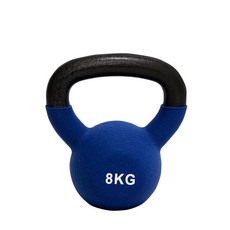 AD-ROCKET 頂級鑄鐵壺鈴 KettleBell 軟壺鈴 水藍限定款 8kg, 1個
