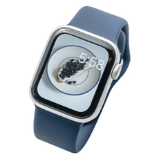 누아트 스마트워치 더블버클 실리콘 스트랩, 네이비, 1개