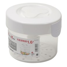 PEARL LIFE 珍珠金屬 Kitchen Mate系列 圓型醃菜容器 日本製 HC-28, 1.6L, 1個