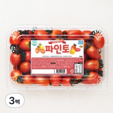 파인토 스테비아 대추방울토마토, 1kg, 3팩