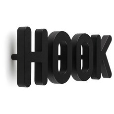 QUALy HOOK 壁掛 QL10242-BK, 黑色