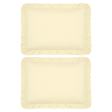 沐慕家居 水洗棉裙邊枕套