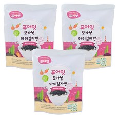 Pure Eat 幼兒海苔酥, 21g, 海苔, 3袋