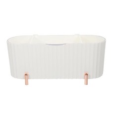 小麥購物 桌面化妝棉收納盒 L2356, 1個, 白色