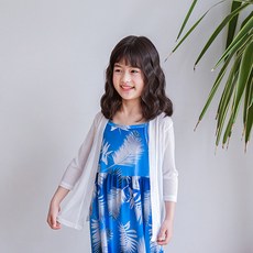 URAVI Kid'S 孩童V領網眼開襟衫