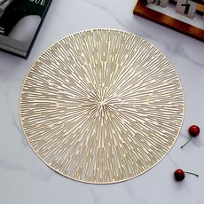 센스밀리 프리미엄 논슬립 식탁매트, 골드, 4개, 38cm