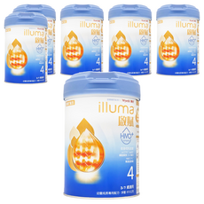 illuma 啟賦 幼童成長專用配方奶粉 4號 HMO 3~7歲, 850g, 1罐, 6罐