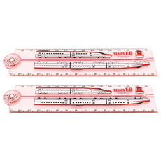 新幹線尺, 粉色, 2支