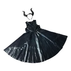 Kori Deer 可莉鹿 3件組 女童角色扮演服裝 萬聖節派對服裝, 黑魔女, 1組