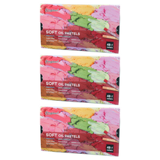 giorgione 柔軟高級型油畫棒, 48色, 3個