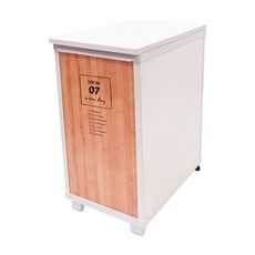 TEnma 天馬 INTERIOR BOX上掀式多功能附輪收納櫃, 松木紋大尺寸, 37L, 松木紋, 1個