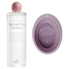 Nillo 彩妝刷具清潔液 + 清潔墊 紫色, 1個