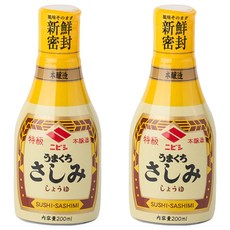 Nibishi 生魚片醬油, 200ml, 2個