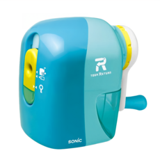 日本 SONiC 自動退筆手動削鉛筆機, 淺藍色, 1個