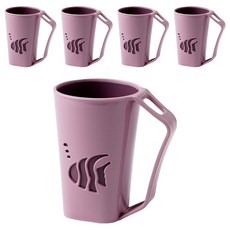 魚倒掛漱口杯, 深粉色, 5個