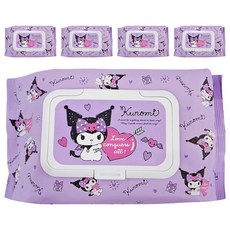 AKIRA 御衣坊 酷洛米 純水濕紙巾 80抽, 水刺無紡布, 翻蓋設計 保濕加分, 80張, 5包