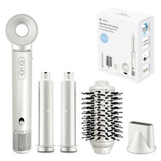 Benheim BLDC 捲髮造型多功能吹風機 4合1 全套組, BBHD-1800WMX02, 白色