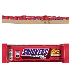 SNICKERS 士力架 花生可可巧克力棒 草莓口味, 40g, 15個