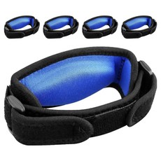 쿠말 테니스 팔꿈치 엘보 엘보우 밴드 보호대, 블랙, 5개