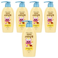베비언스 핑크퐁 푸푸푸푸 샤와샴푸 자몽릴리향, 380ml, 5개