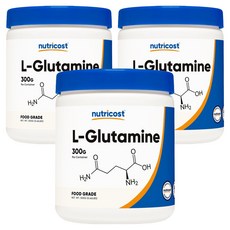 nutricost 左旋麩醯胺酸, 300g, 3罐