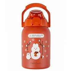 LocknLock 樂扣樂扣 胖胖保溫杯 冬季款 LHC3308RED-XM 540g, RED, 880ml, 1個