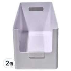 懶角落 櫥櫃收納筐 加深櫃 NS_ ABS+PP, 中號, 2個, White