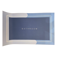 FANCY LIFE 硅藻泥地墊 長方款 深海藍, 1個