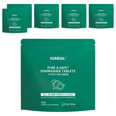 KUNDAL 昆黛爾 洗碗機用清潔錠 30顆, 330g, 6袋