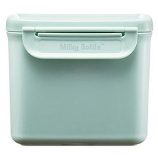 Milky Bottle 單層便攜式奶粉盒 600ml, 薄荷綠, 1個