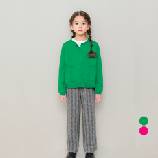 兒童 JC006 基本款短版開襟衫