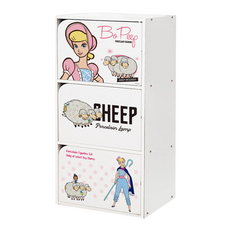 收納王妃 迪士尼 玩具總動員三層木門櫃, 寶貝