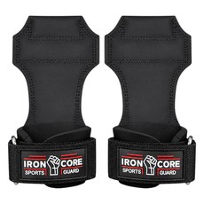 Tamsaa Iron Core 握力帶 舉重一體式健身拉力帶 2入組, 黑色, 1套