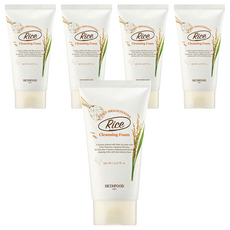 스킨푸드 라이스 데일리 브라이트닝 클렌징 폼, 150ml, 5개