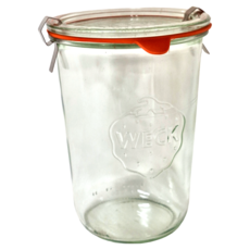WECK 743 玻璃罐附蓋 850ml 附配件, 1個