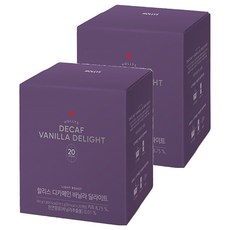 HOLLYS 無咖啡因香草風味即溶咖啡粉, 19.5g, 20條, 2盒