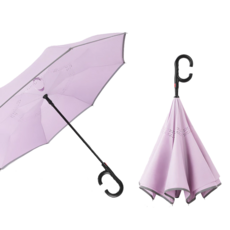 ROYALLIN 蘿林嚴選 德國創意反向傘 自動款 霧面紫 500g 德國設計 反向收傘, 1個