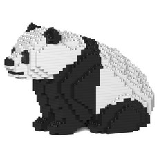 JEKCA 坐姿熊貓動物積木 S, 混合顏色
