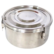 C&C 304艾美防溢餐盒 14cm #304不鏽鋼+食品級矽膠, 1個