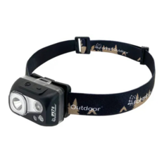 Forest Outdoor 群森戶外 IPX7 II 防水遠近光感應頭燈, 黑色, 1個