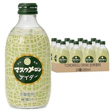 TOMOMASU DRINK 友桝飲料 哈密瓜風味蘇打 300ml, 24罐